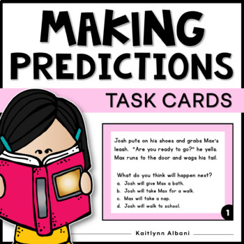 Preview of Making Predictions Task Cards + Option for Inference Practice