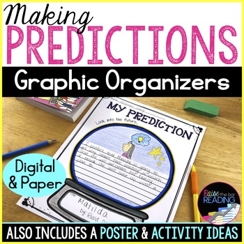 Preview of Making Predictions Graphic Organizers: Anchor Chart, Worksheets, Activities