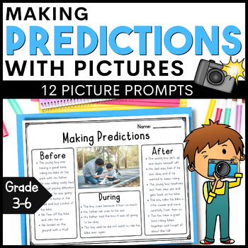 Preview of Making Predictions Worksheets Activities & Prompts for 2nd 3rd 4th Grade