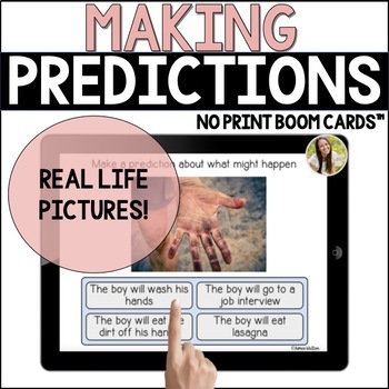 Preview of Making Predictions in Activities of Daily Living Speech Boom Cards™
