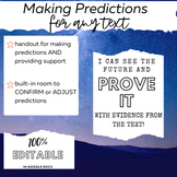 Making Predictions with Evidence - Confirm or Adjust Predi
