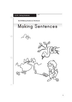 Preview of Making Sentences Activities