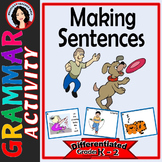 Writing Sentences with Task Cards, Differentiated