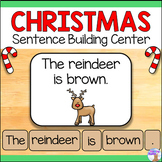 Christmas Making Sentences Literacy Center