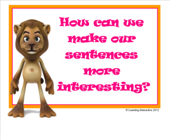 Preview of Making Sentences More Interesting - Year 1+2