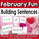 Valentines Day Sentence Building | February Sight Word Activities