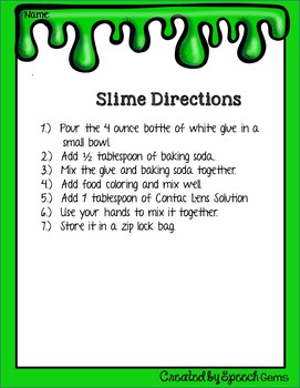 how to make slime demonstration speech