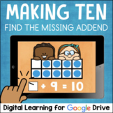 Making Ten - Friends of 10 Missing Addend for Google Class