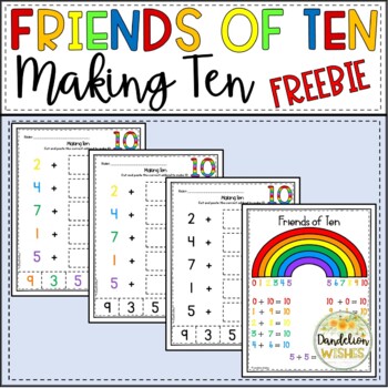 Preview of Making Ten Friends of Ten FREEBIE