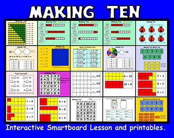 Making Ten Interactive Smartboard Lessons and Printables | TPT