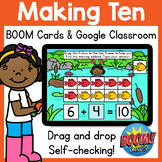 Missing Addend Making Ten BOOM Cards & Google Classroom Di