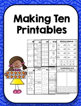 making 10 printables koa4 by melissa moran teachers pay teachers