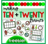 Making Ten and Twenty Frames ~ Christmas FREEBIE