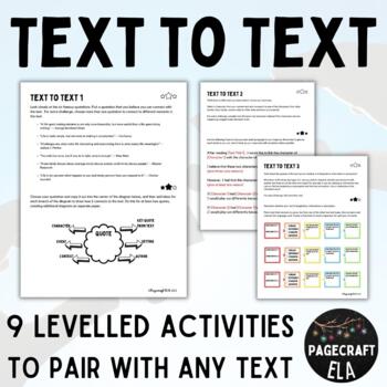 Preview of Making Text to Text Connections | ANY TEXT | Nine Activities