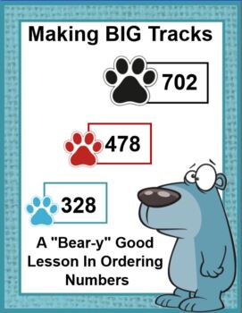 Preview of Making Tracks Ordering Numbers SMARTBOARD