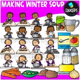 Making Winter Soup Clip Art Set {Educlips Clipart}