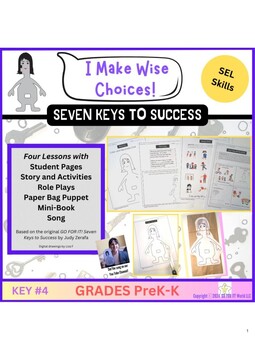 Preview of Making Wise Choices! SEL Skills (PreK-K)