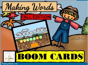 Preview of Making Words BOOM cards FALL edition