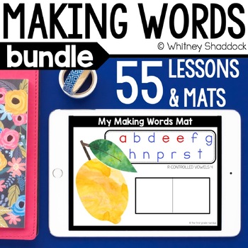 Preview of Phonics Word Work Lessons & Digital Mats Making Words BUNDLE