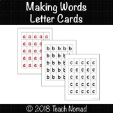 Making Words Alphabet Letter Tile Cards | Unscramble Letters