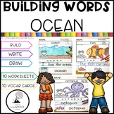 Building Words OCEAN ANIMALS | Kindergarten Writing Vocabu