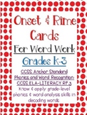 Making Words:  Onset and Rime Cards