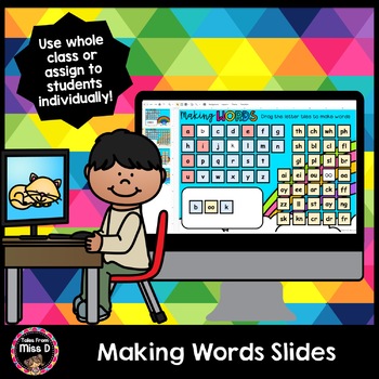 Preview of Making Words Slides - Distance Learning