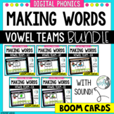 Making Words Vowel Team BUNDLE Boom Cards™