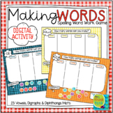 Making Words WORD WORK Game | Distance Learning | Digital 