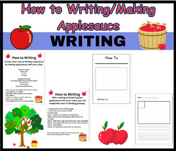 Preview of How to Make Applesauce Writing