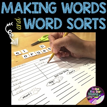 Preview of Making Words Lessons, Word Sorts, Phonics Worksheets