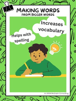 Preview of Making Words from Bigger Words