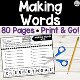 Making Words with a Mystery Word- Word Work Center Activit