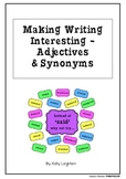 Making Writing Interesting - Adjectives & Synonyms Word Wall