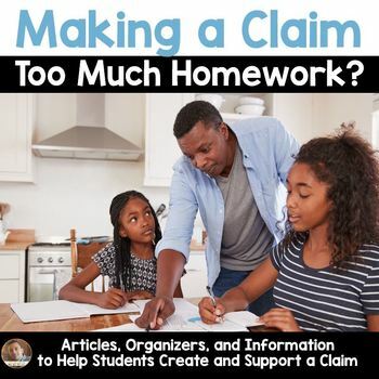 Preview of Making a Claim:Too Much or Too Little Homework? (Persuasive Writing and Project)