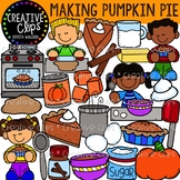 Making a Pumpkin Pie Clipart {Creative Clips Clipart}