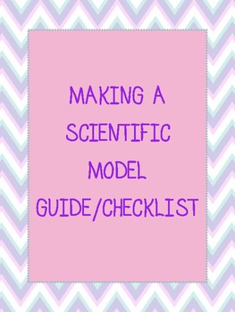 Preview of Making a Scientific Model Guide/Checklist with Colorful Background
