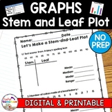 Making a Stem and Leaf Plot  with Mean, Mode, Median, Rang