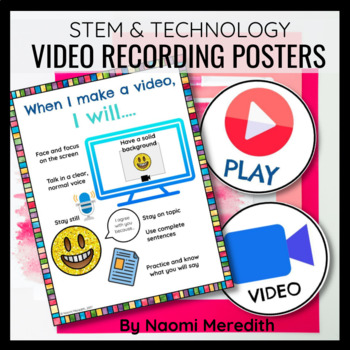 Preview of Video Recording in the Classroom | Printable & Digital Posters