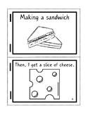 Making a sandwich booklet