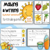 Making and Writing Summer Sentences for Kindergarten {voca