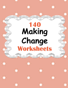 Preview of Making change Worksheets