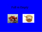 Making comparisons Full vs Empty Flipchart
