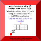Making numbers with 10 Frames using VOCAL Dots Promethean 