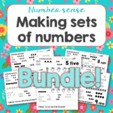 Making sets of numbers to 10 Number sense and mastery Bundle