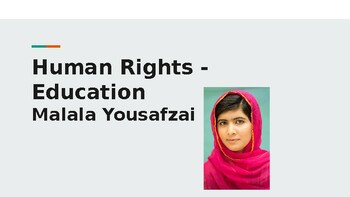 Preview of Malala Human Rights HyperDoc Google Slides/PPT