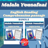 Malala Jousafzai - English Biography Activity Bundle - Wom