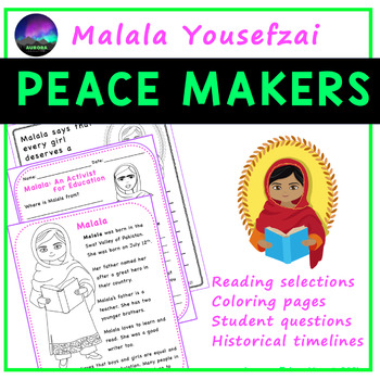 Preview of Malala Yousefzai Biography Reading Passage and Questions