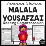 Malala Yousafzai Biography Reading Comprehension Worksheet
