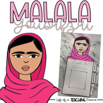 Malala Yousafzai Portrait and Quote - Malala Yousafzai - Pin | TeePublic